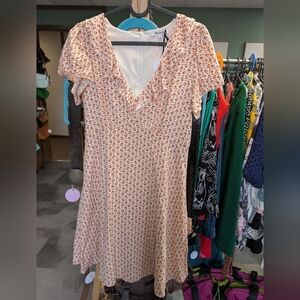 Madewell Y2K Floral V-Neck Dress, Women's 00